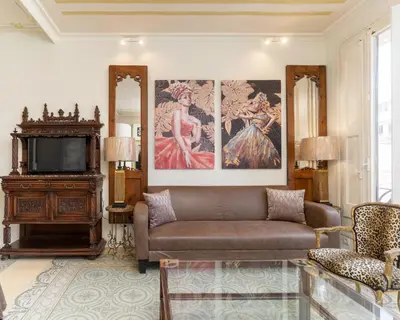 Zona de estar de Luxury villa next to the beach