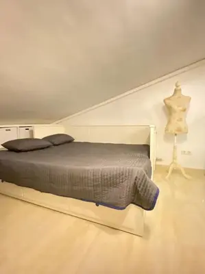 Cama o camas de una habitación en Moderno Dúplex