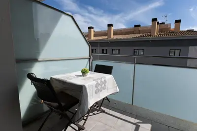 Un balcón o terraza de Penthouse Fenals Beach