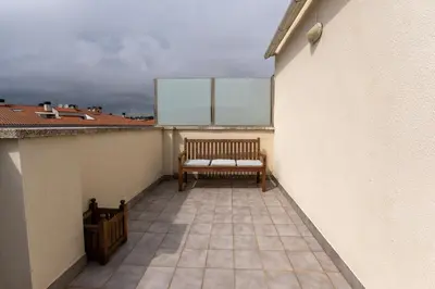 Un balcón o terraza de Penthouse Fenals Beach