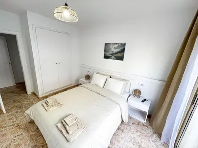 Cama o camas de una habitación en Red Apartment Lloret