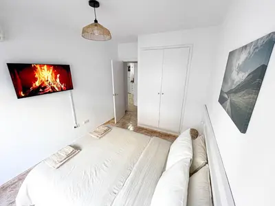 Cama o camas de una habitación en Yellow Apartment Lloret
