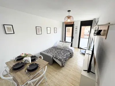 Cama o camas de una habitación en Black Style Apartment