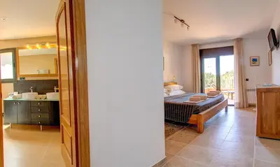 Cama o camas de una habitación en Montgrí 27