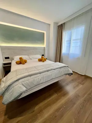 Cama o camas de una habitación en Encantador apartamento en Lloret de Mar