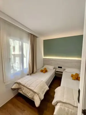 Cama o camas de una habitación en Encantador apartamento en Lloret de Mar