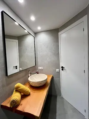 Un baño de Encantador apartamento en Lloret de Mar