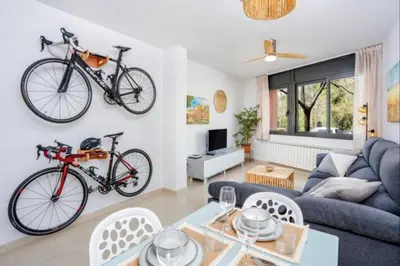 Zona de estar de Acogedor apartamento cerca del casco antiguo