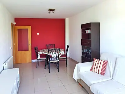 Zona de estar de Apartamento en alquiler turístico en Girona ciudad