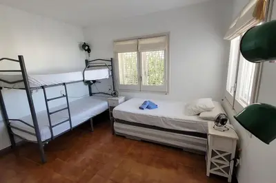 Cama o camas de una habitación en Casa perfecta con vistas al Mar