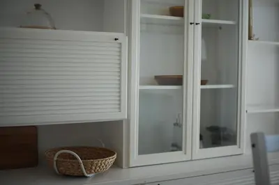 Plano de Quiet Studio in Fenals with Balcony, Pool and Workspace for Medium-Term Rental
