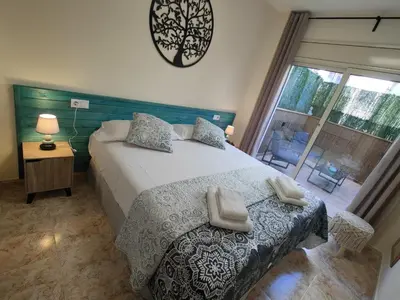 Cama o camas de una habitación en The Astrid Apartment