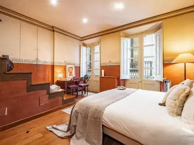 Cama o camas de una habitación en Casa Indiana en el corazón de Begur