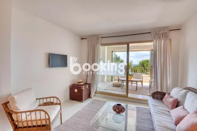 Zona de estar de Apartamento con vistas al mar en S'agaró