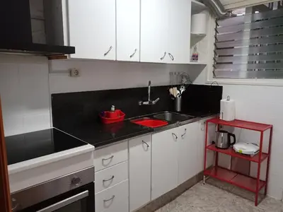 Una cocina o zona de cocina en GARDEN'S SEA PiNEDA DE MAR