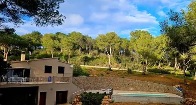 Paisaje cerca de este chalet de montaña