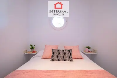 Cama o camas de una habitación en La Proa - Apartament La Fosca