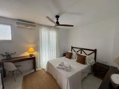 Cama o camas de una habitación en Casa Adosada S'Agaró