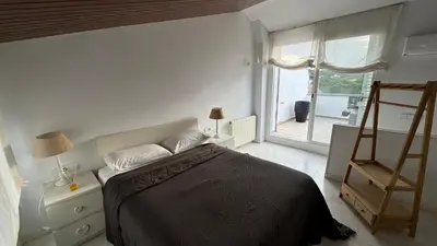 Cama o camas de una habitación en Casa Adosada S'Agaró