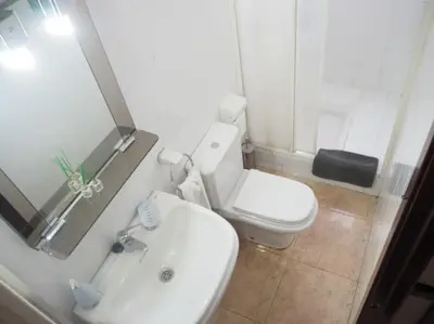 Un baño de Casa en Malgrat, cerca de la playa
