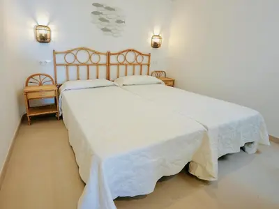 Cama o camas de una habitación en Mundet 1 Baix Mar CostaBravaSi