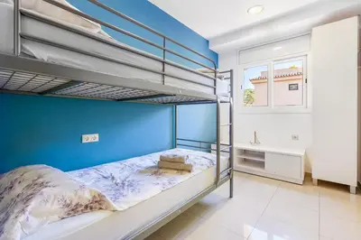 Cama o camas de una habitación en WELCS APARTAMENTO 155 PDA con piscina