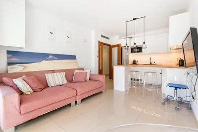 Una cocina o zona de cocina en WELCS APARTAMENTO 155 PDA con piscina