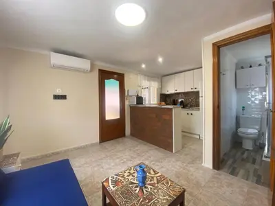 Una cocina o zona de cocina en Piso moderno de diseño con terraza