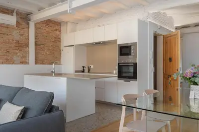 Una cocina o zona de cocina en Flateli Sant Agustí