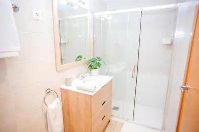 Un baño de Es Freus Modern apartment in quiet area