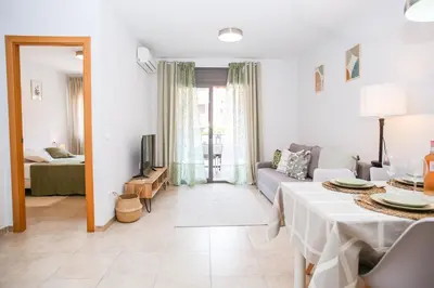 Zona de estar de Es Freus Modern apartment in quiet area