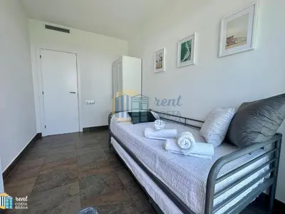 Cama o camas de una habitación en Apartamento Nereides en Platja d'Aro
