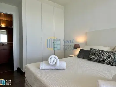 Cama o camas de una habitación en Apartamento Nereides en Platja d'Aro