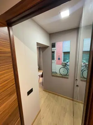 Cama o camas de una habitación en Piso de dos dormitorios con reforma de diseño