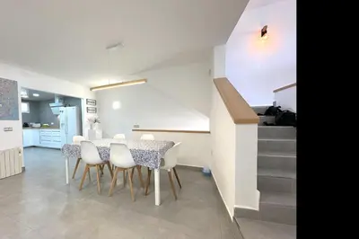 Una cocina o zona de cocina en LETS HOLIDAYS House beach in Cala Salions