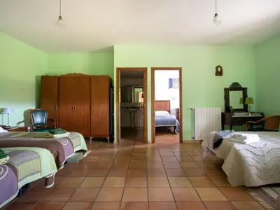 Cama o camas de una habitación en Ideal vacation home for families with children