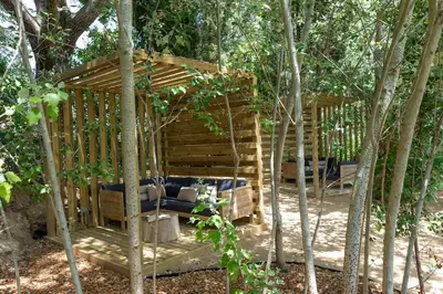 Jardín al aire libre en Turisme Rural Mas Ametller - Casa Gran 8 persones