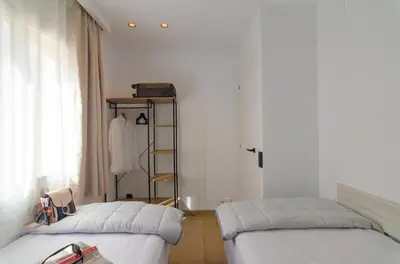 Cama o camas de una habitación en Estupendo apartamento en Lloret de Mar
