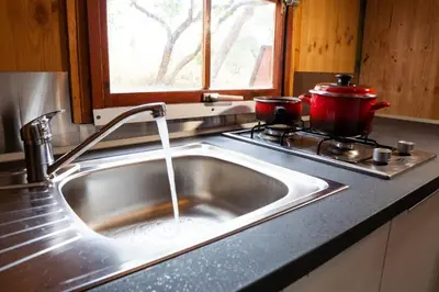Una cocina o zona de cocina en Camping Internacional Palamós