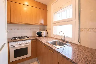Una cocina o zona de cocina en Vista mar en S'Agaró a 100m de la playa