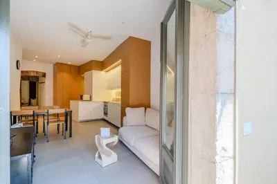 Cama o camas de una habitación en Flateli Ballesteries 15