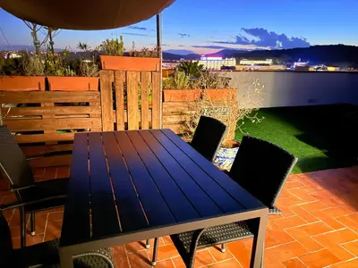 Un balcón o terraza de Sunset View Penthouse Unforgettable Getaway New in Lloret-de-Mar