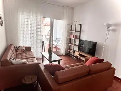 Zona de estar de Apartment Old Town 100m from beach - 3 bedrooms