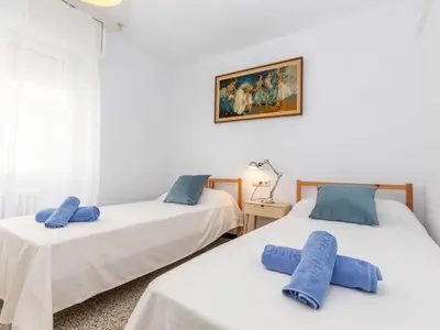 Cama o camas de una habitación en Apartment Gregal by Interhome