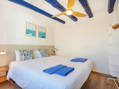 Cama o camas de una habitación en Apartment Mestral Atic by Interhome