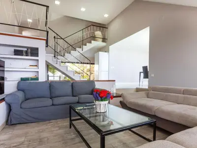 Zona de estar de Villa Bayside by Interhome