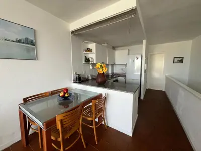Una cocina o zona de cocina en Apartamento en Puerto con Terraza y Vistas al Mar