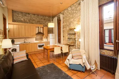 Una cocina o zona de cocina en Rincón íntimo en Girona
