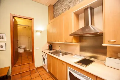 Una cocina o zona de cocina en Rincón íntimo en Girona
