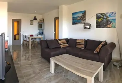 Zona de estar de Bel appartement VUE MER